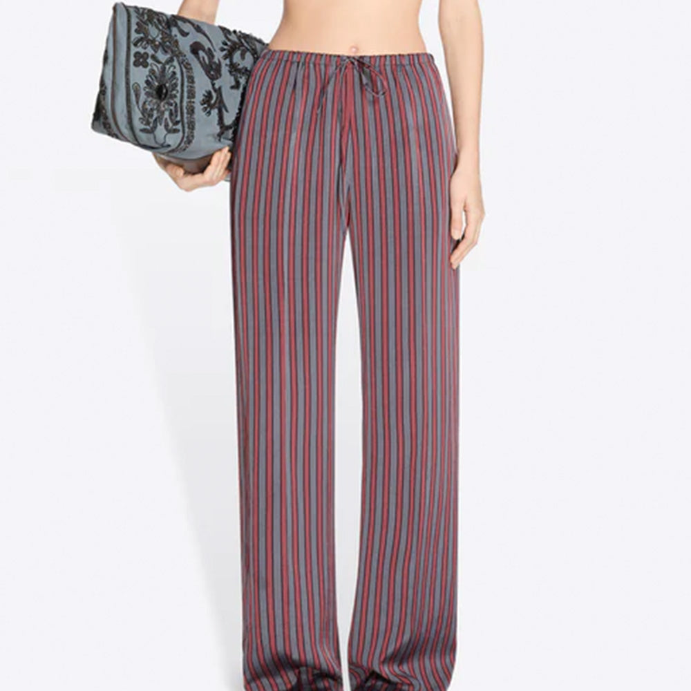 Straight-Leg Stripe Pants