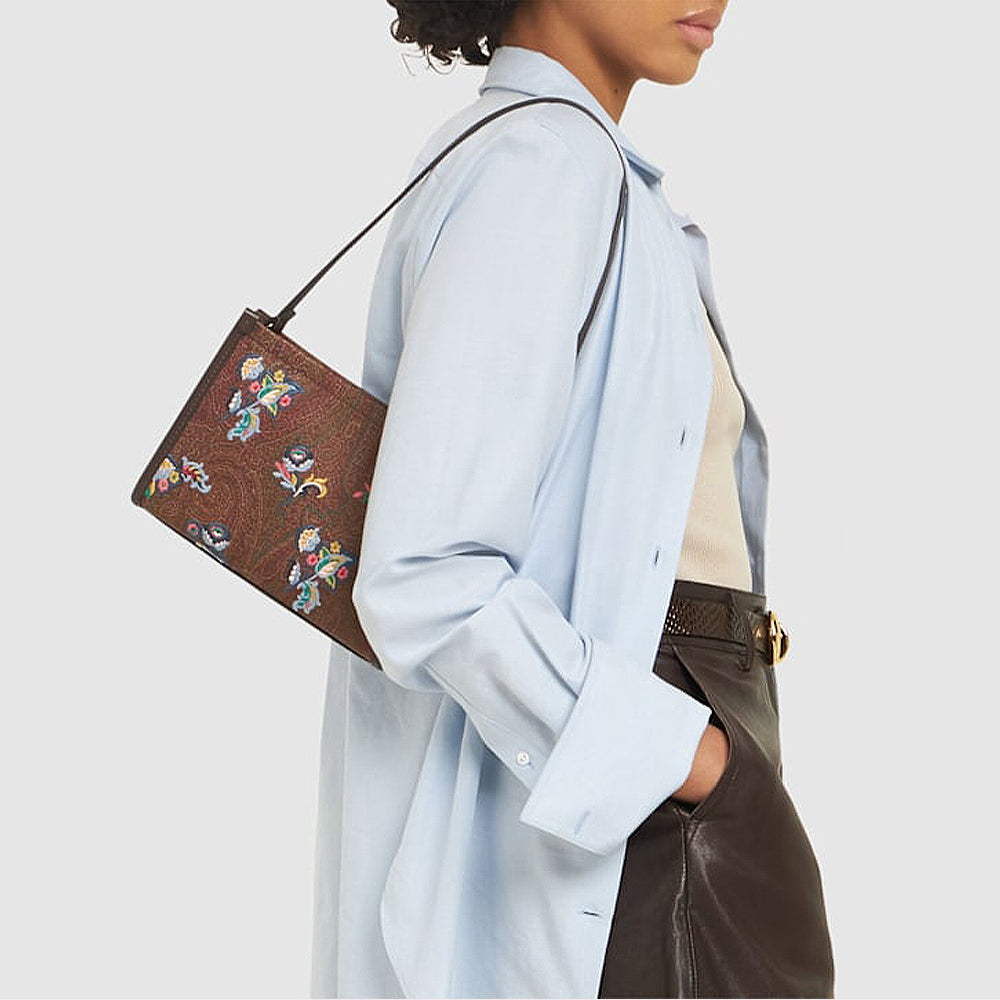Paisley Pouch With Embroidery