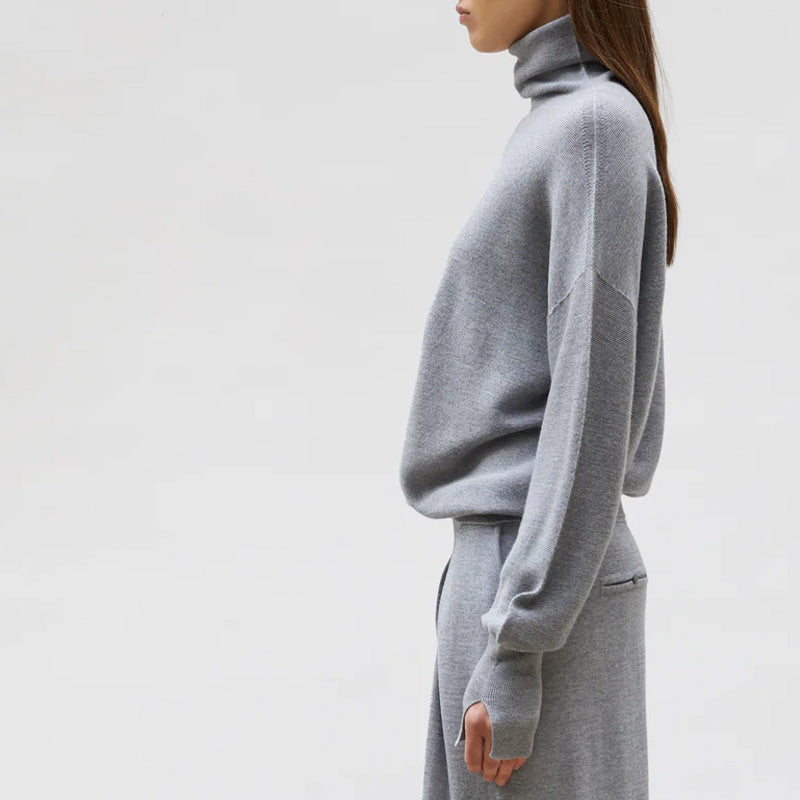 Fine Mesh High Neck Top