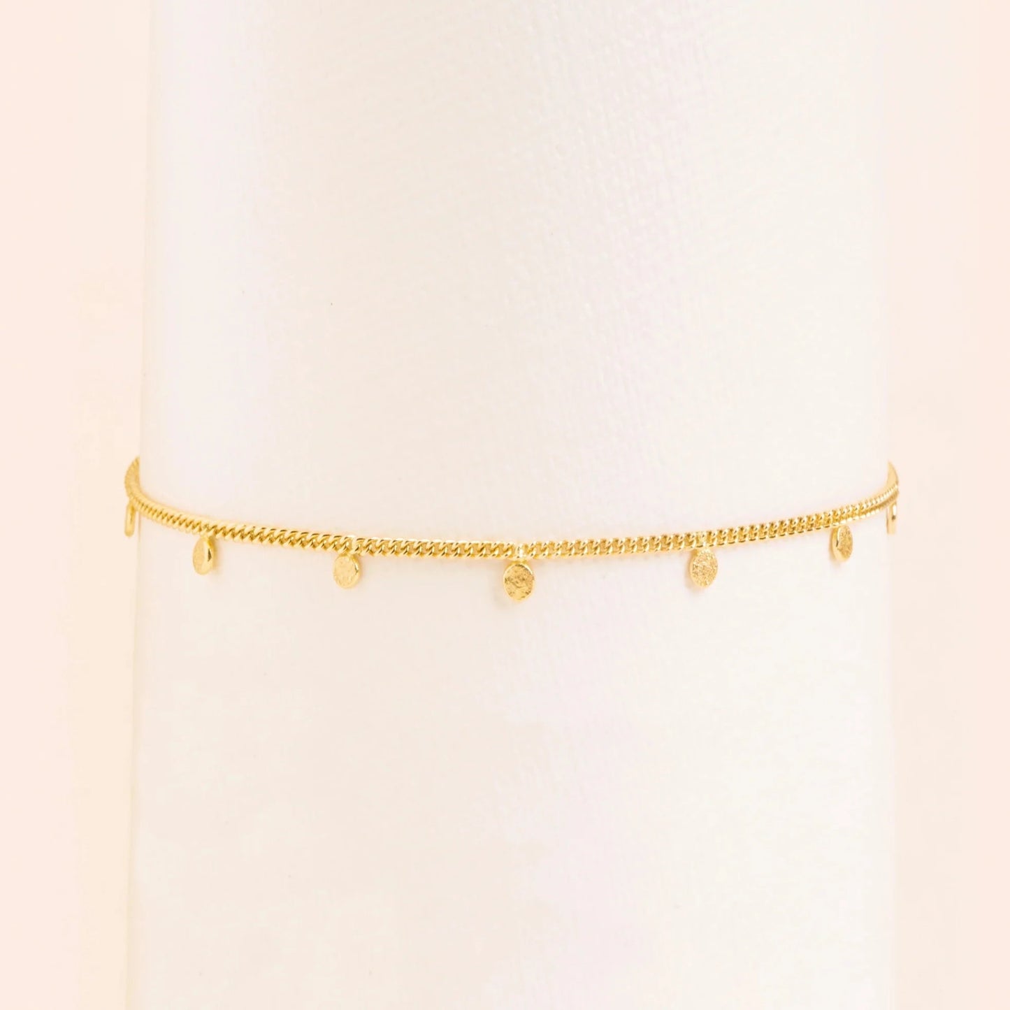 18ct Yellow Gold Bracelet With Gold Petals