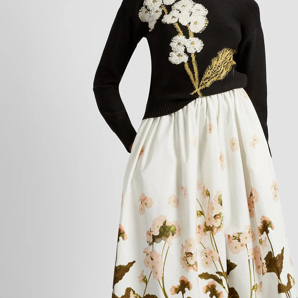 Elena Garden Gathered Skirt