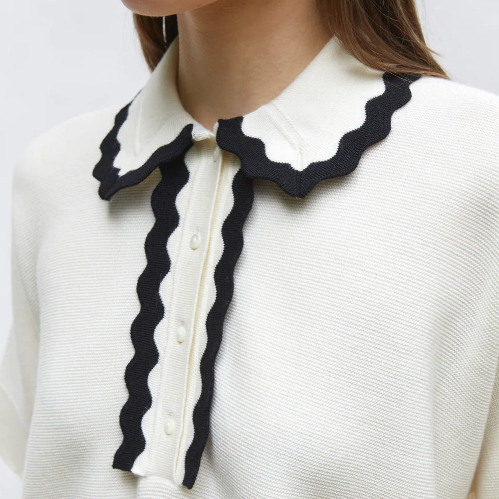 Wide Knit Top