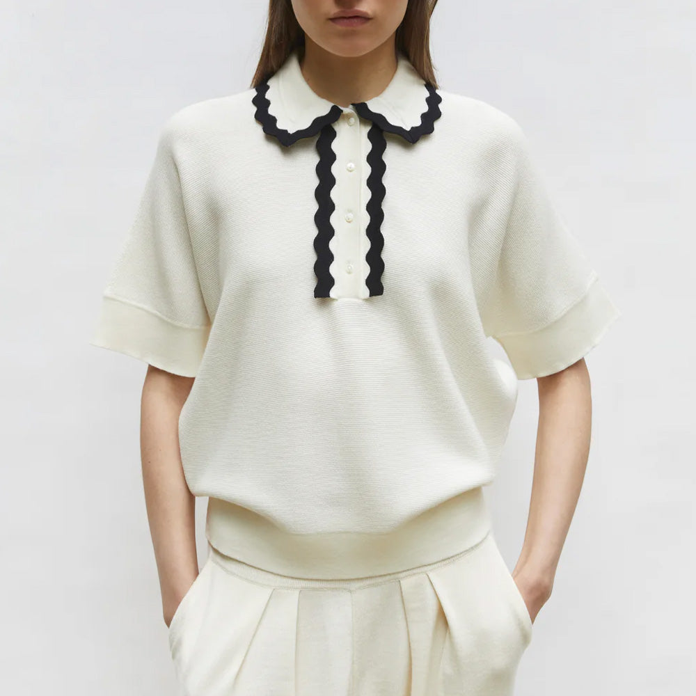 Wide Knit Top