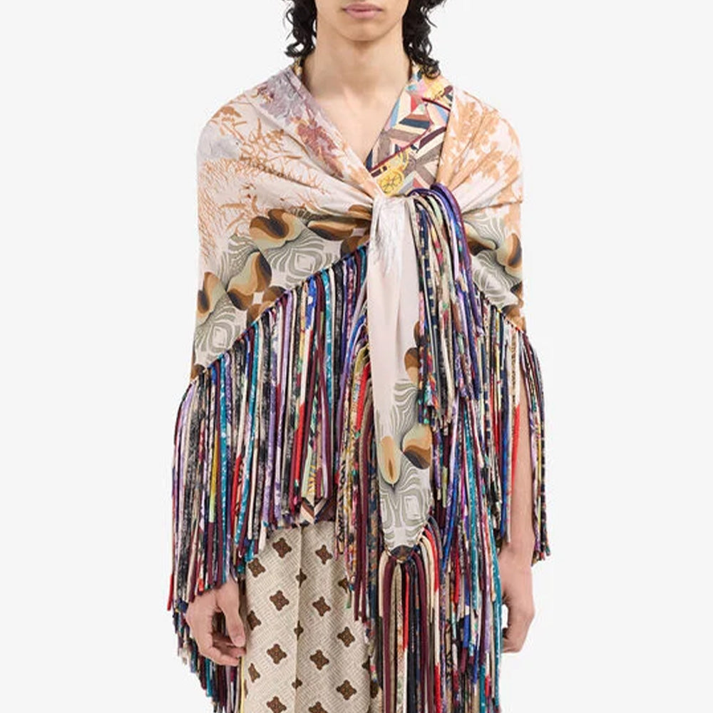 Fringed Stole Silk