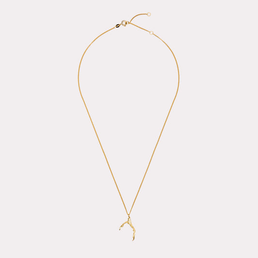 Necklace with signature grigri pendant, 18 ct. gold