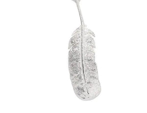 Single Silver Feather Earring