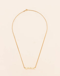Goldplated Short Necklace with Amour Pendant