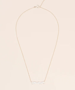Silver Short Necklace with Amour Pendant