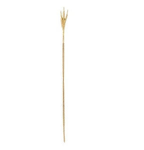 18kt Single Gold Crow's Foot Stud Earrings