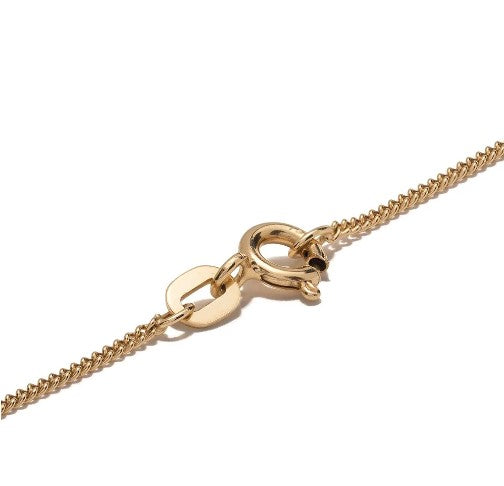 18kt Yellow Gold Necklace With Blue Tiger Eye, Garnet & Pearl