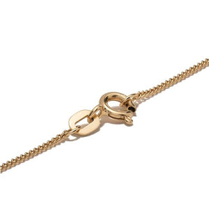 18kt Yellow Gold Necklace With Blue Tiger Eye, Garnet & Pearl