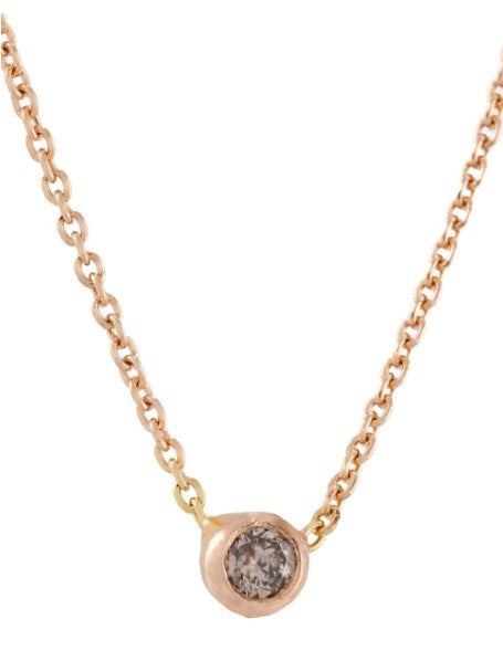 18kt Yellow Gold Necklace With Diamond