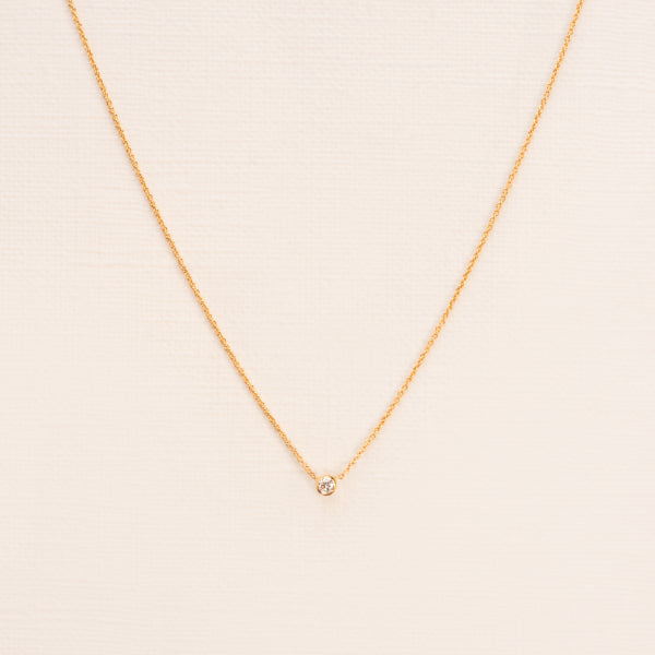 18kt Yellow Gold Necklace With Diamond