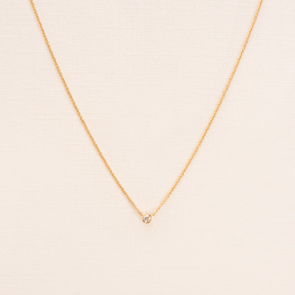 18kt Yellow Gold Necklace With Diamond