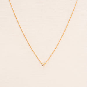 18kt Yellow Gold Necklace With Diamond